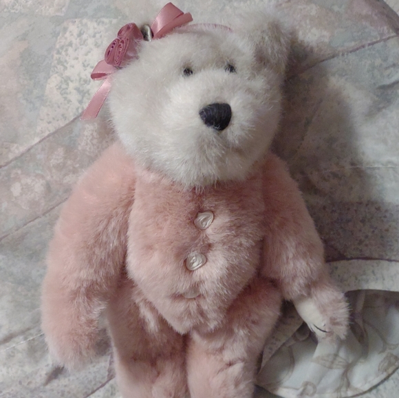 Boyds Bear Plush, Guinevere Pink & White Jointed archive collection W/ Tags - Picture 4 of 8